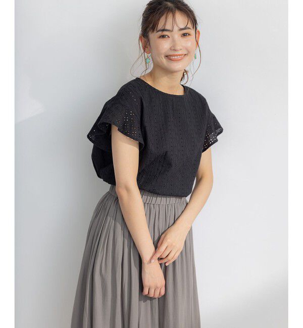 組曲「エンブロイダリーレースフレンチスリーブ ブラウス」|シャツ・ブラウス|