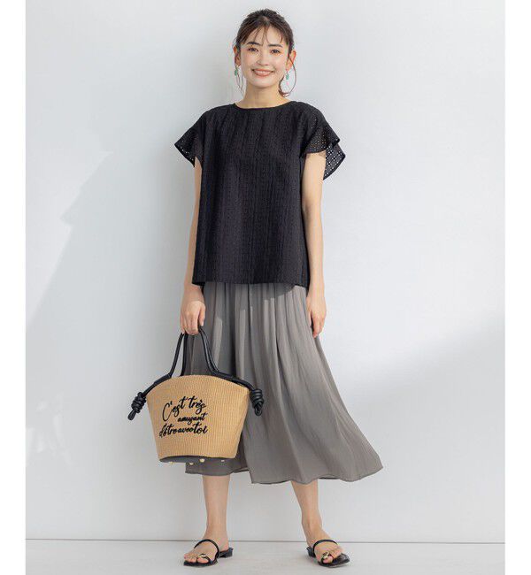 組曲「エンブロイダリーレースフレンチスリーブ ブラウス」|シャツ・ブラウス|