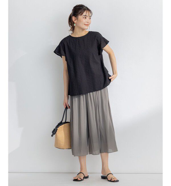 組曲「エンブロイダリーレースフレンチスリーブ ブラウス」|シャツ・ブラウス|