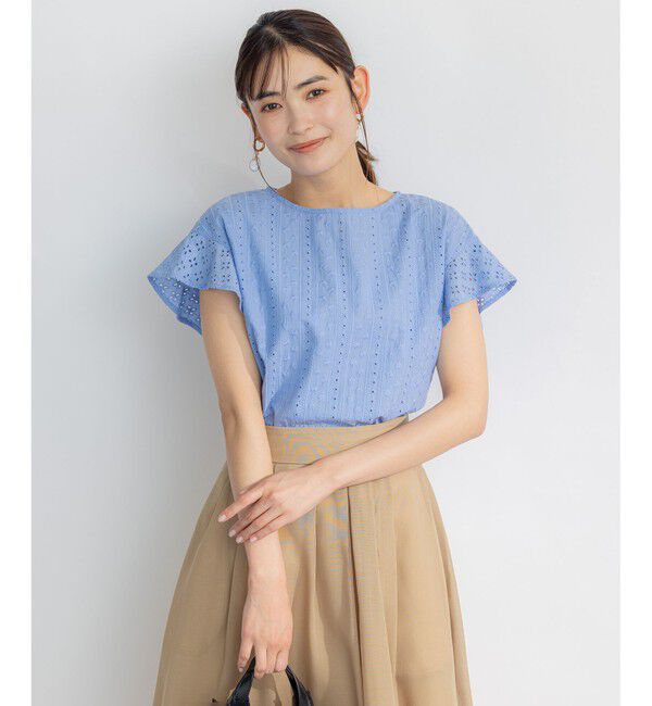 組曲「エンブロイダリーレースフレンチスリーブ ブラウス」|シャツ・ブラウス|