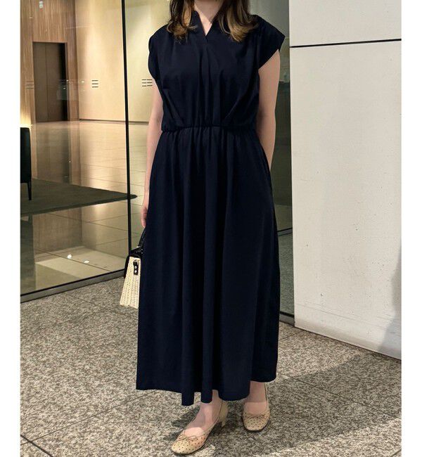 組曲「【洗える・WEB限定】プレーティング天竺 ドレープワンピース」|ワンピース|