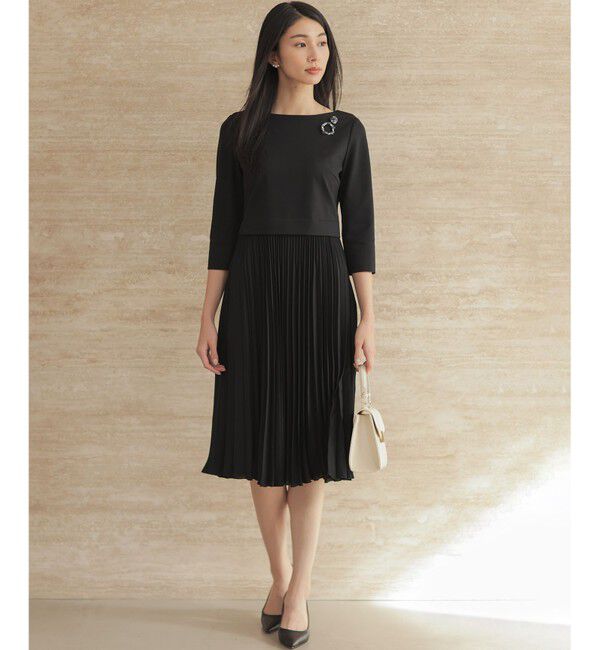 組曲「【KUMIKYOKU NAVY】ジャージーコンビプリーツ ワンピース」|ワンピース|