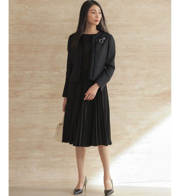 組曲「【KUMIKYOKU NAVY】ジャージーコンビプリーツ ワンピース」|ワンピース|