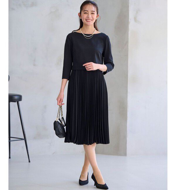 組曲「【KUMIKYOKU NAVY】ジャージーコンビプリーツ ワンピース」|ワンピース|