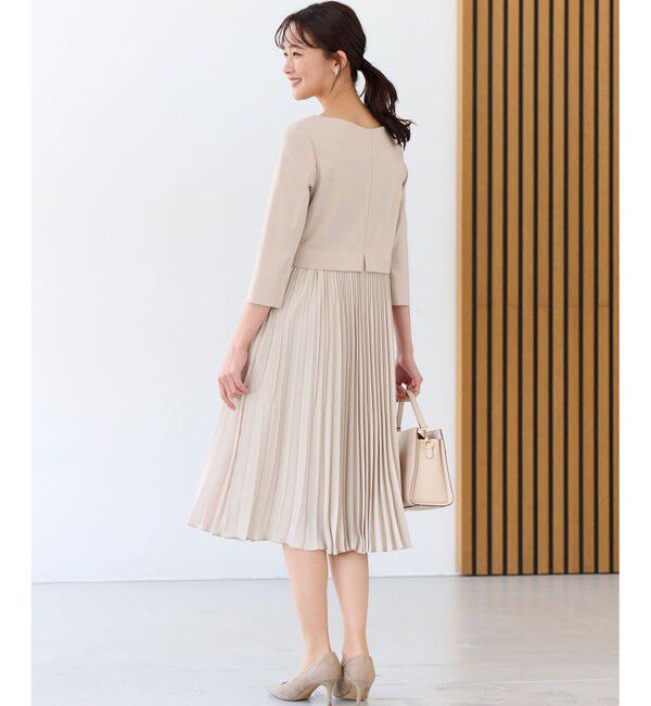 組曲「【KUMIKYOKU NAVY】ジャージーコンビプリーツ ワンピース」|ワンピース|