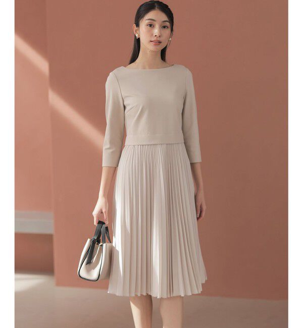 組曲「【KUMIKYOKU NAVY】ジャージーコンビプリーツ ワンピース」|ワンピース|