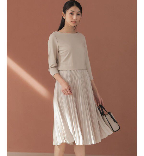 組曲「【KUMIKYOKU NAVY】ジャージーコンビプリーツ ワンピース」|ワンピース|