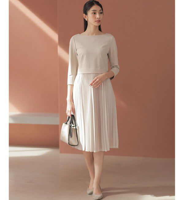 組曲「【KUMIKYOKU NAVY】ジャージーコンビプリーツ ワンピース」|ワンピース|