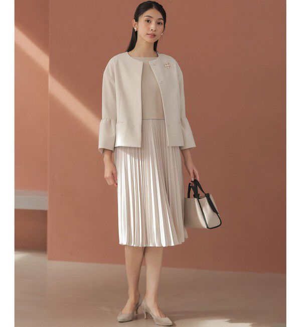 組曲「【KUMIKYOKU NAVY】ジャージーコンビプリーツ ワンピース」|ワンピース|