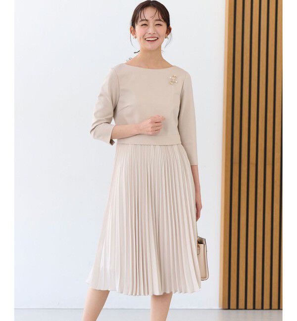 組曲「【KUMIKYOKU NAVY】ジャージーコンビプリーツ ワンピース」|ワンピース|