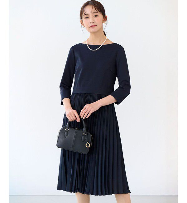 組曲「【KUMIKYOKU NAVY】ジャージーコンビプリーツ ワンピース」|ワンピース|