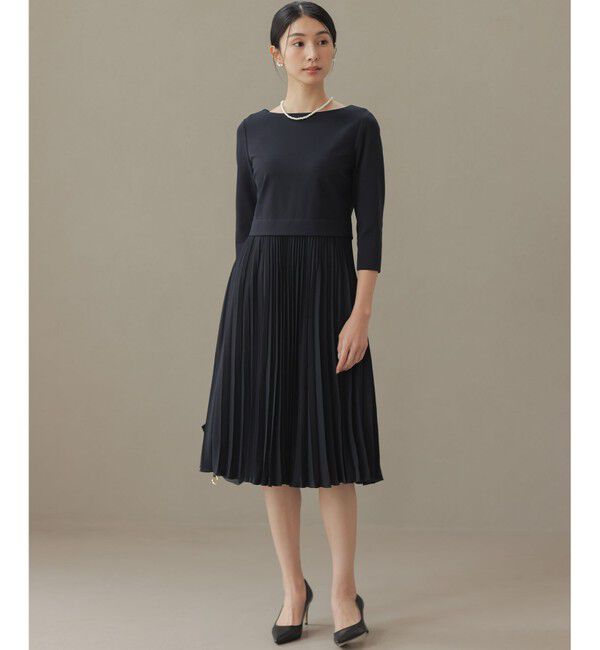 組曲「【KUMIKYOKU NAVY】ジャージーコンビプリーツ ワンピース」|ワンピース|
