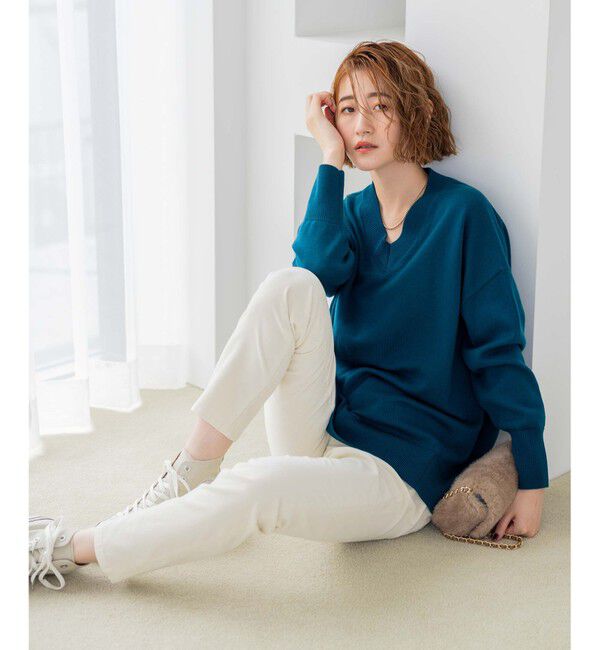 23区「【洗える】23区DENIM ベルベットストレッチ スキニーパンツ」|その他|