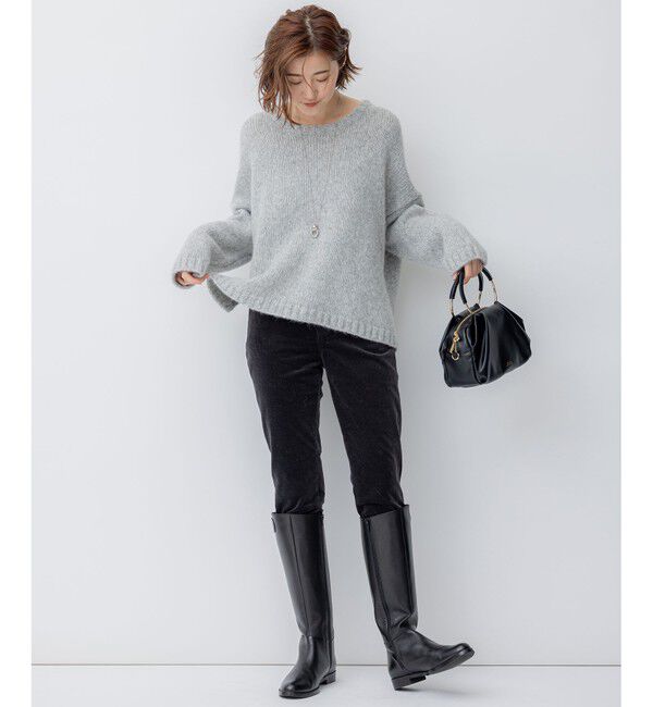 23区「【洗える】23区DENIM ベルベットストレッチ スキニーパンツ」|その他|