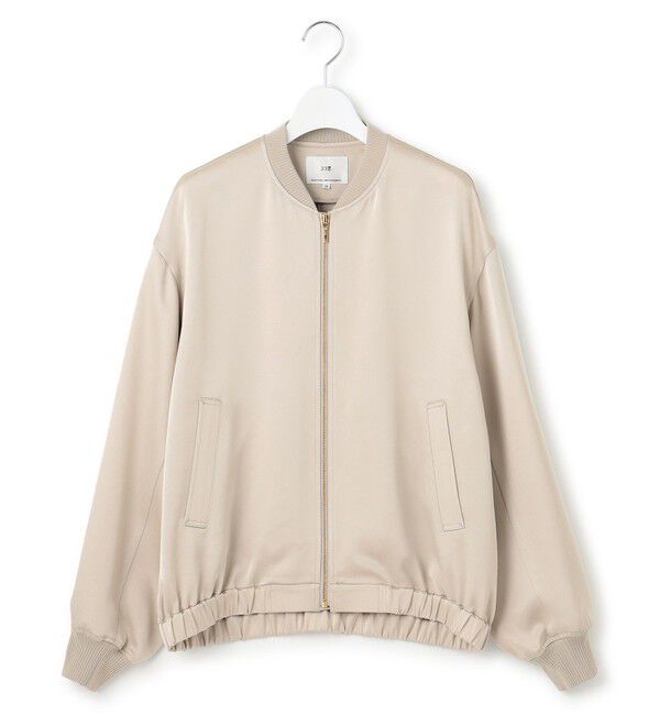 23区「【洗える】ドレープサテン MA-1 ブルゾン」|ブルゾン・スタジャン|