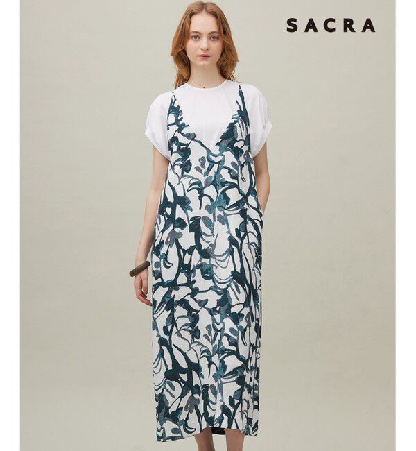23区「【SACRA】モダンアイヴィー ワンピース」|ワンピース|グリーン系5