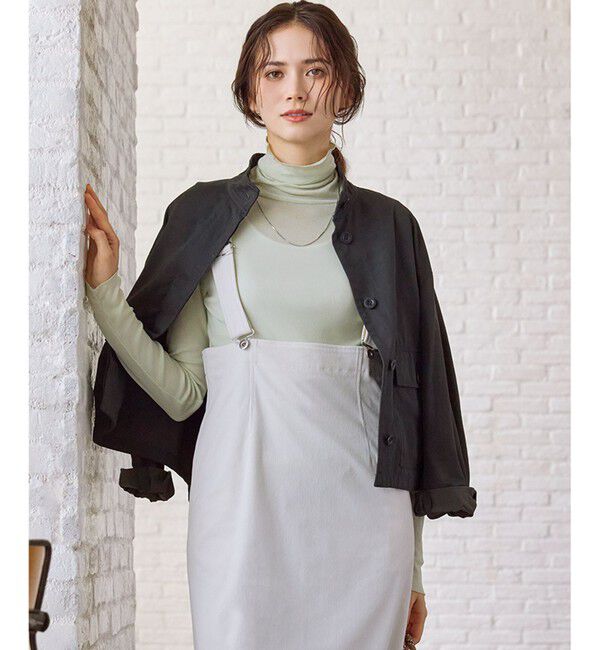 23区「【SLOW/一部店舗限定】ウォッシュドピーチタフタ ブルゾン」|ブルゾン・スタジャン|グレー系