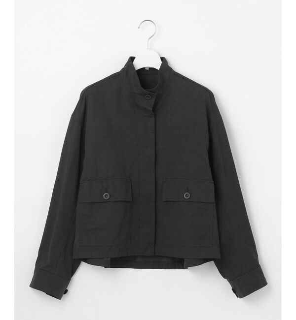 23区「【SLOW/一部店舗限定】ウォッシュドピーチタフタ ブルゾン」|ブルゾン・スタジャン|