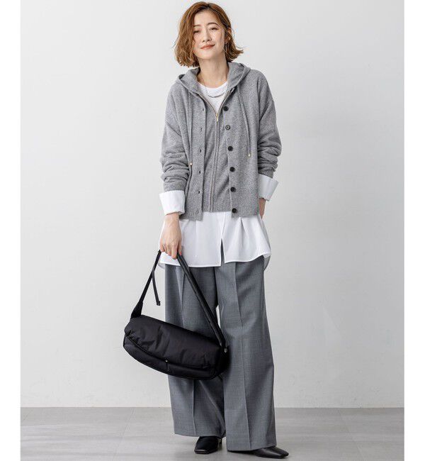 23区「【VERY掲載/洗える】ナチュラルコットンベア シャツレイヤード カットソー」|Tシャツ・カットソー|