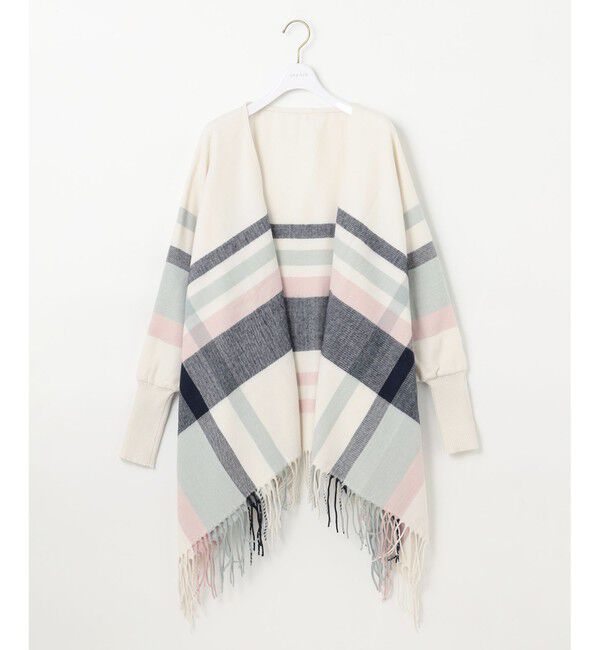 any SiS「チェック ポンチョ」|ストール|
