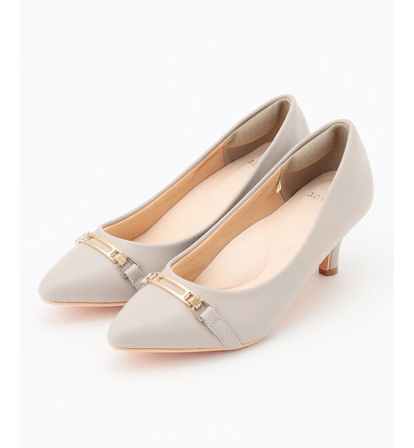 ANY SIS「【22.5cm~24.5cm】ビット付きレディライク パンプス」|パンプス|ライトグレー