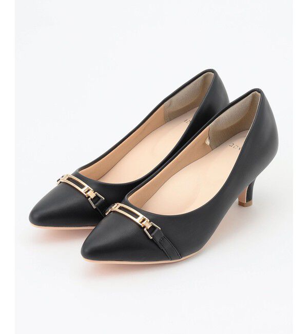 ANY SIS「【22.5cm~24.5cm】ビット付きレディライク パンプス」|パンプス|ブラック