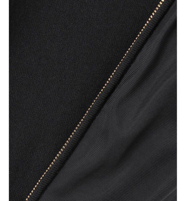 ANY SIS「【洗える】チュールレイヤードニット ブルゾン」|ブルゾン・スタジャン|