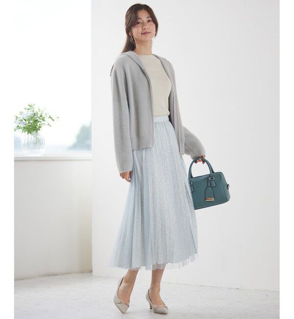 any SiS「【洗える】チュールレイヤードプリーツ スカート」|スカート|