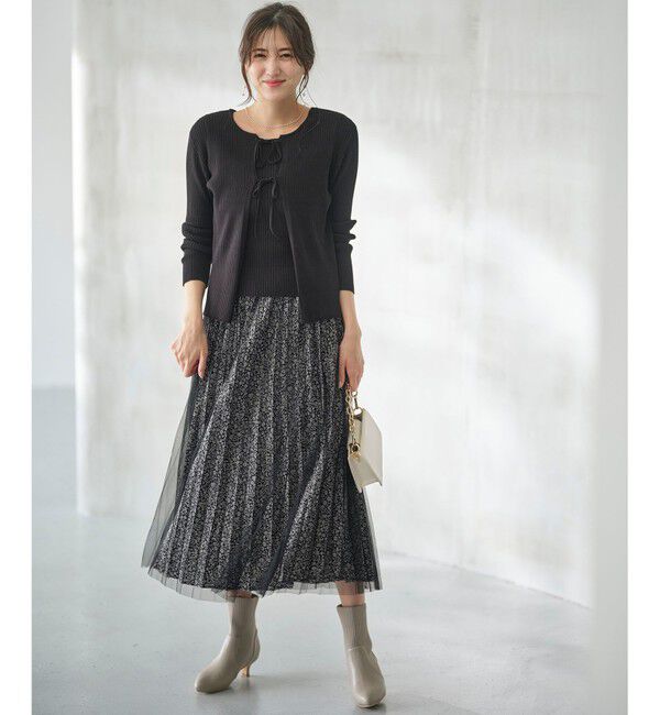 any SiS「【洗える】チュールレイヤードプリーツ スカート」|スカート|