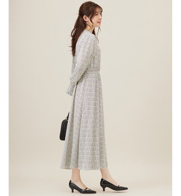 any SiS「【洗える】フラワープリントワンピース &times; ニットベスト セット」|スーツ|