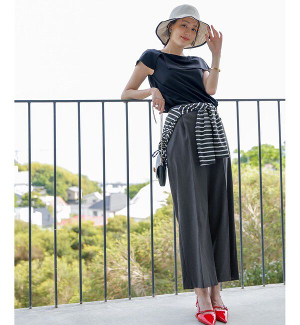 ANY SIS「ケープディテール カットソー」|Tシャツ・カットソー|