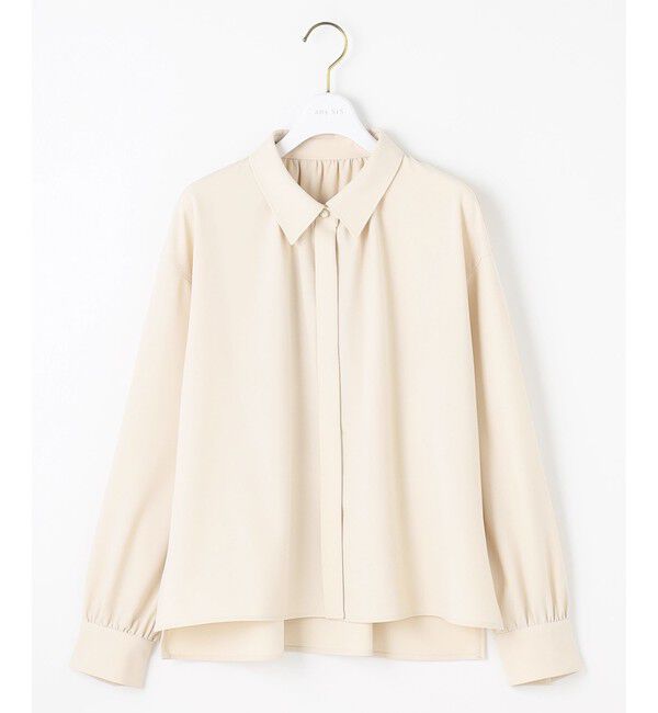 ANY SIS「【UVカット・アンチピリング・洗える】ウーステッドエステル シャツ」|シャツ・ブラウス|