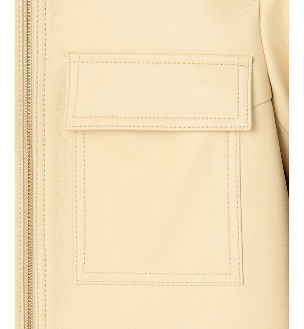 BEIGE,「HUBERT / レザージャケット」|テーラードジャケット|