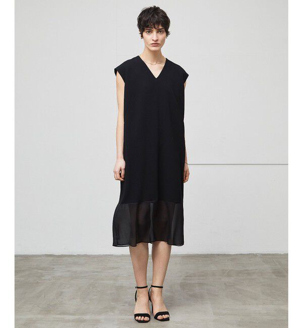 BEIGE,「【洗える】LORRAINE / Vネックドレス」|ワンピース|