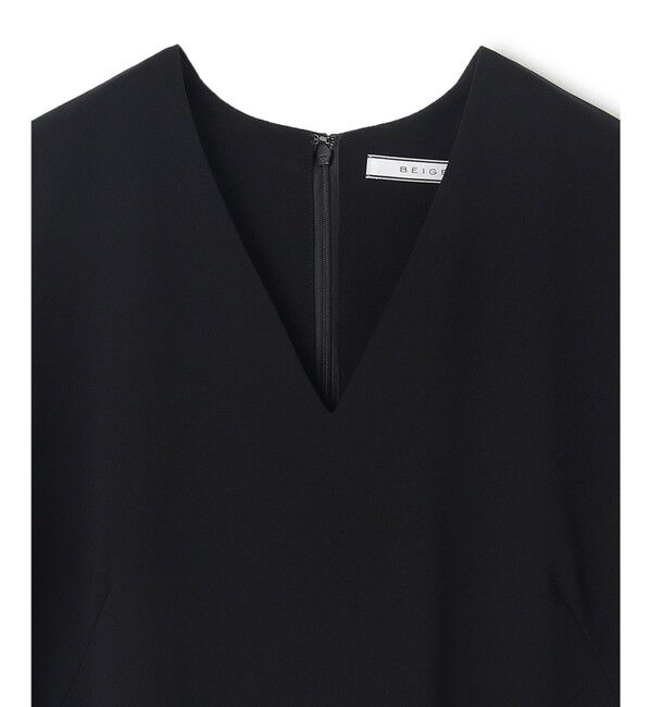 BEIGE,「【洗える】LORRAINE / Vネックドレス」|ワンピース|