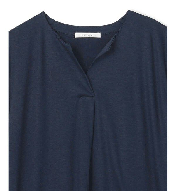 BEIGE,「【WEB限定・洗える】MELISSA / バックシフォンスキッパーロングワンピース」|ワンピース|