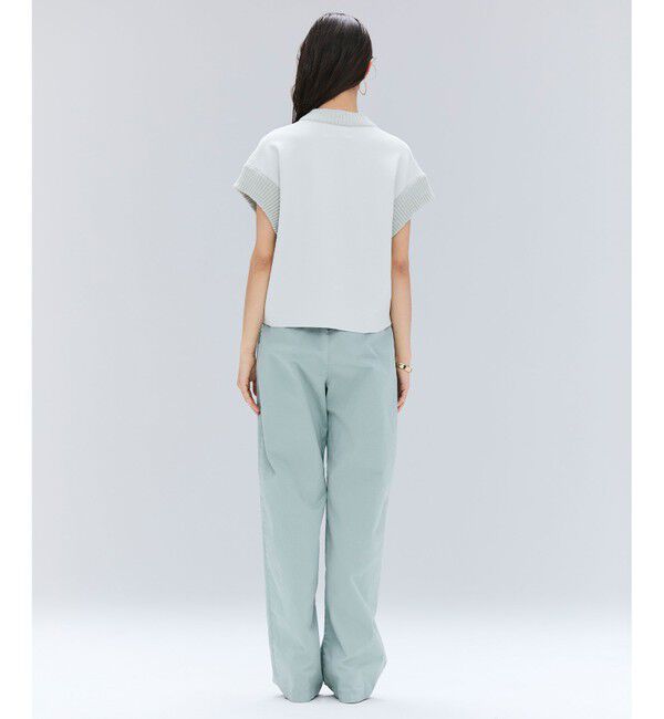 BEIGE,「【洗える・Oggi 11月号掲載】LAURA / ドライタッチ異素材リブニット」|ニット・セーター|