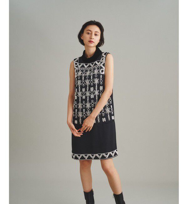  「ビジューミニワンピース」|ワンピース|ブラック