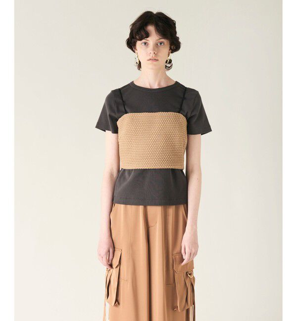 GRACE CONTINENTAL「ニットライクレースビスチェ」|その他|