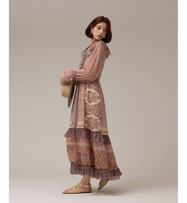 GRACE CONTINENTAL「ペイズリープリントドレス」|ワンピース|