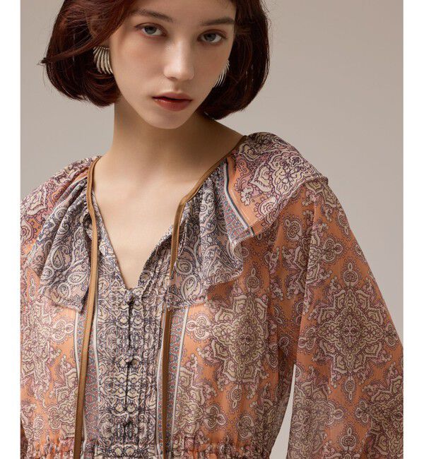 GRACE CONTINENTAL「ペイズリープリントドレス」|ワンピース|