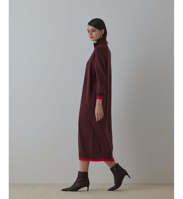 Diagram「バイカラーストレートニットワンピース」|ワンピース|