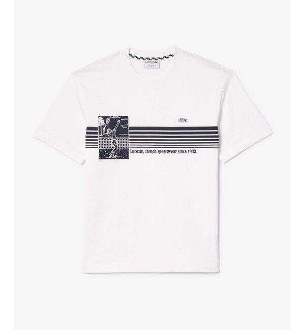 LACOSTE「テニスプレイヤーグラフィックフランスメイドTシャツ」|Tシャツ・カットソー|