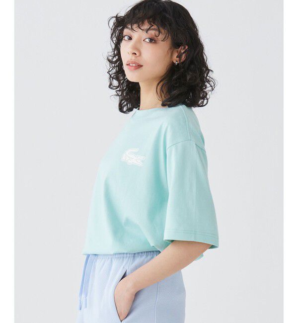LACOSTE「【オンライン限定】LACOSTE オーバーサイズ バック プリント Tシャツ」|Tシャツ・カットソー|