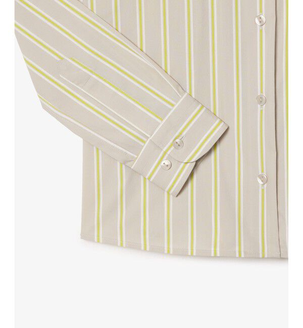 LACOSTE「リブニットカラーポプリンシャツ / ストライプシャツ」|シャツ・ブラウス|