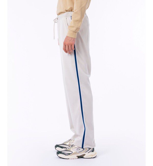 LACOSTE「サイドラインスウェットトラックパンツ」|チノ|ストーン