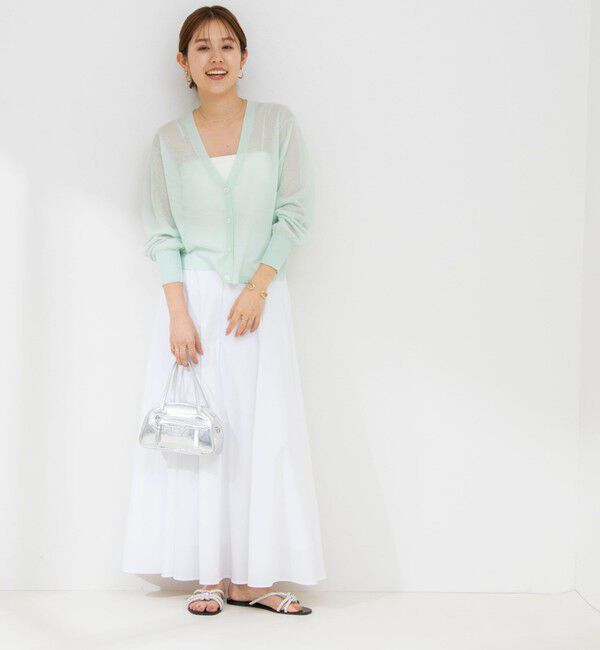 NOLLEY'S sophi「ウォッシャブルタイプライターフレアロングスカート」|スカート|