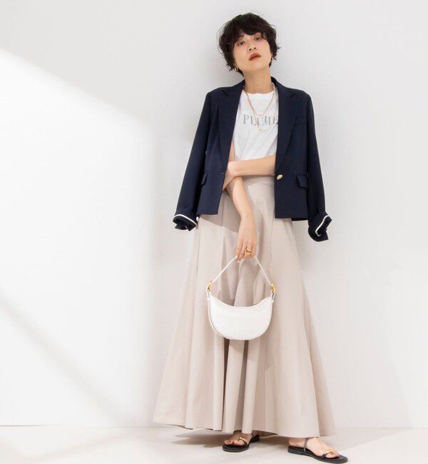 NOLLEY'S sophi「ウォッシャブルタイプライターフレアロングスカート」|スカート|