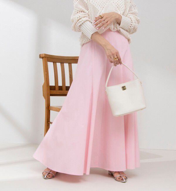 NOLLEY'S sophi「ウォッシャブルタイプライターフレアロングスカート」|スカート|