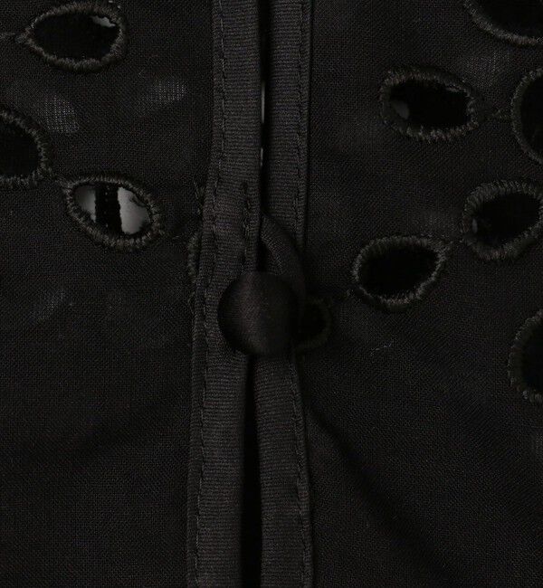 NOLLEY'S「《セットアップ対応》Brocheレース パワショル半袖ブラウス」|シャツ・ブラウス|